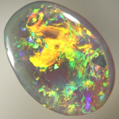 SOLID SEMI BLACK OPAL crispy bright fire in a 3D pattern